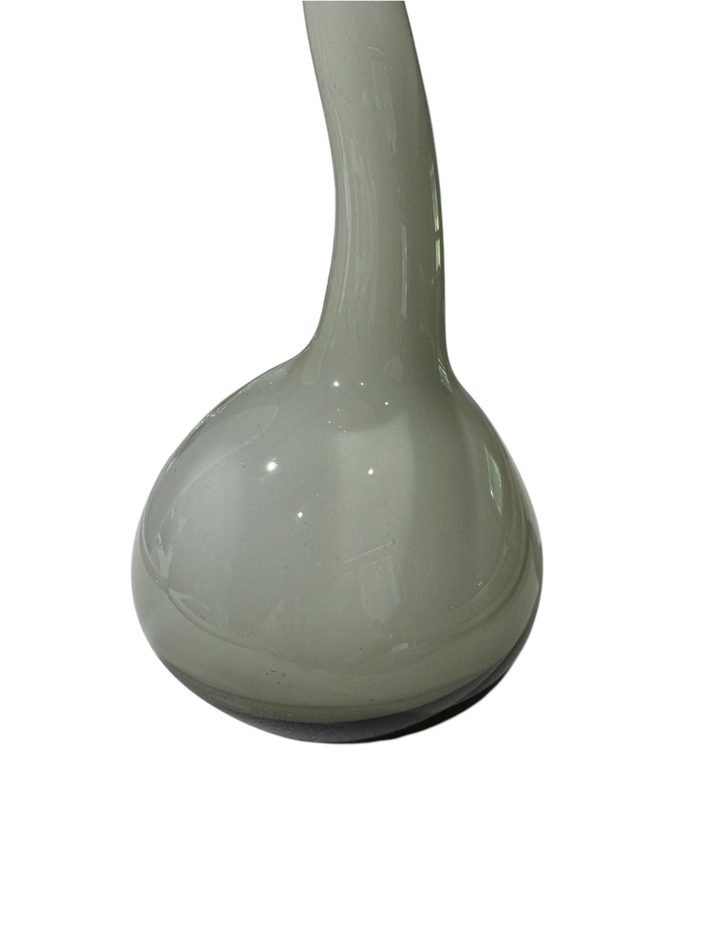 Normann Copenhagen Grey Twisted Glass Swing Spiral Large Vase - 19.75" Tall - Picture 6 of 8